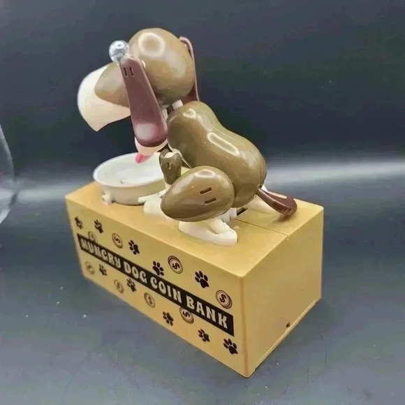 HUNGRY DOG COIN BANK WITH MOVEMENT PRE-OWNED - Picture 4 of 5